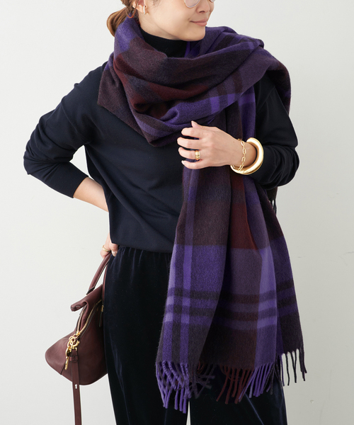 JOSHUA ELLIS/ジョシュア エリス】 PRIMARY BLACK WATCH（ストール