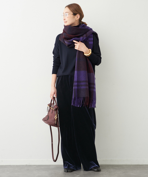 JOSHUA ELLIS/ジョシュア エリス】 PRIMARY BLACK WATCH（ストール