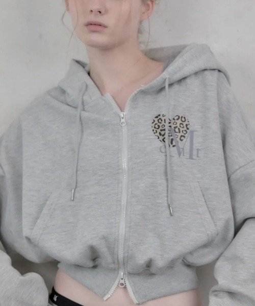 UNISEX】MUCENT／レオパード フードZIP（パーカー）｜MUCENT（ムセント