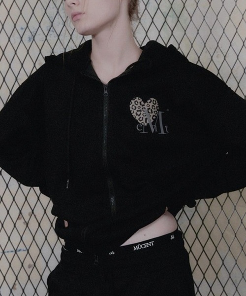 UNISEX】MUCENT／レオパード フードZIP（パーカー）｜MUCENT（ムセント
