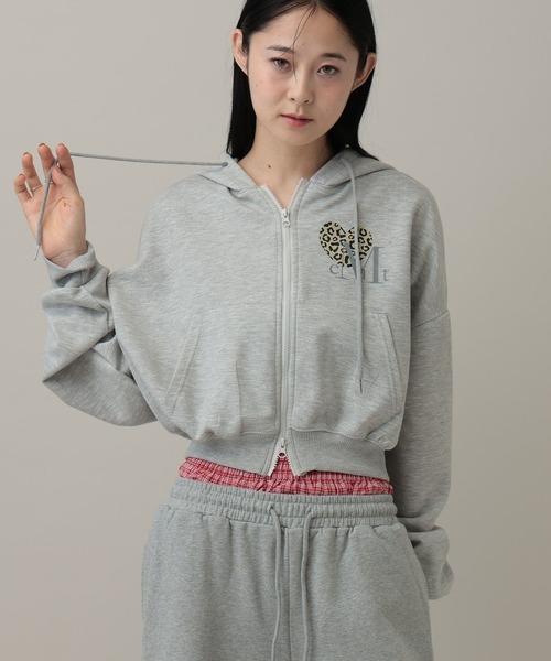 MUCENT（ムセント）の「【UNISEX】MUCENT／レオパード フードZIP（パーカー・レディース・グレー/ブラック・MEDIUM/SMALL）」の13枚目の写真