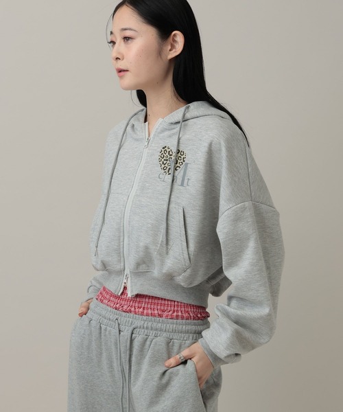 MUCENT（ムセント）の「【UNISEX】MUCENT／レオパード フードZIP（パーカー・レディース・グレー/ブラック・MEDIUM/SMALL）」の14枚目の写真