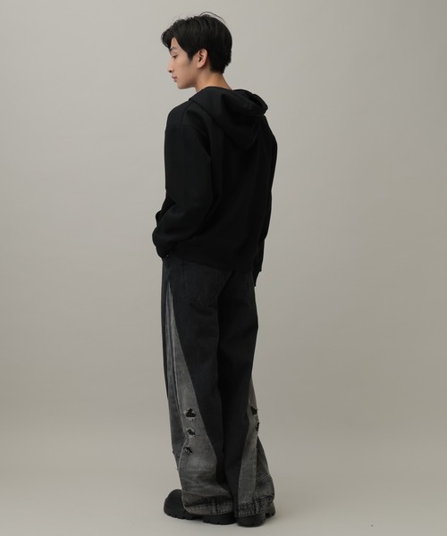 MUCENT（ムセント）の「【UNISEX】MUCENT／レオパード フードZIP（パーカー・レディース・グレー/ブラック・MEDIUM/SMALL）」の17枚目の写真