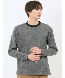 m.f.editorial（エムエフエディトリアル）の「【裏起毛】m.f.エディトリアルメンズ ツイル クルーネック長袖Tシャツ（Tシャツ/カットソー・メンズ）」