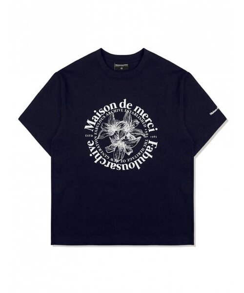 FABULOUS ARCHIVE(ファビュラスアーカイブ)の「ウィメンズ リリス リラックス クロップTシャツ ネイビー/ホワイト(FCC2TS385W)(Tシャツ/カットソー・レディース・ネイビー・SMALL/MEDIUM)」の3枚目の写真