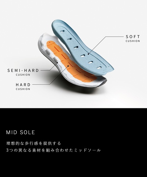 MOISTHROUGH360（モイスルーサンロクマル）の「MOISTHROUGH360　特許取得・通気防水システム採用”モイスルー360''全天候型スニーカー/ウィメンズ（スニーカー・レディース・ブラック/オフホワイト・24.5cm/24.0cm/22.5cm/23.5cm/23.0cm/25.0cm）」の5枚目の写真