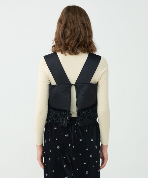 フェザーコンビ ショートビスチェ（その他トップス）｜BALLSEY