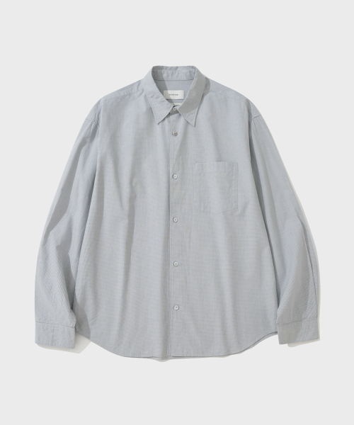SHIRTER(シャーター)の「EDITOR CHECK SHIRT (GREY)(シャツ/ブラウス・メンズ・その他・SMALL/LARGE/MEDIUM)」の1枚目の写真