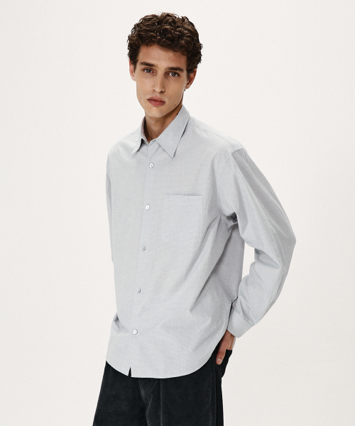 SHIRTER(シャーター)の「EDITOR CHECK SHIRT (GREY)(シャツ/ブラウス・メンズ・その他・SMALL/LARGE/MEDIUM)」の7枚目の写真