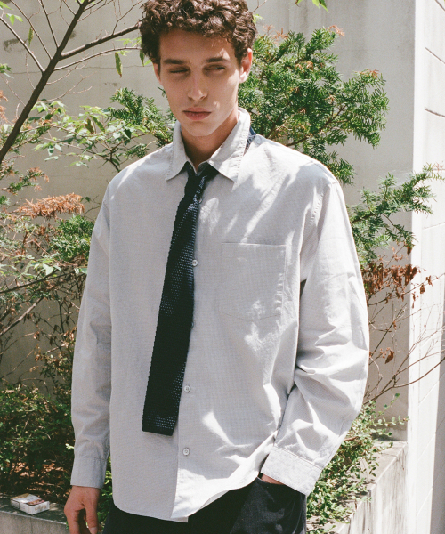SHIRTER(シャーター)の「EDITOR CHECK SHIRT (GREY)(シャツ/ブラウス・メンズ・その他・SMALL/LARGE/MEDIUM)」の8枚目の写真