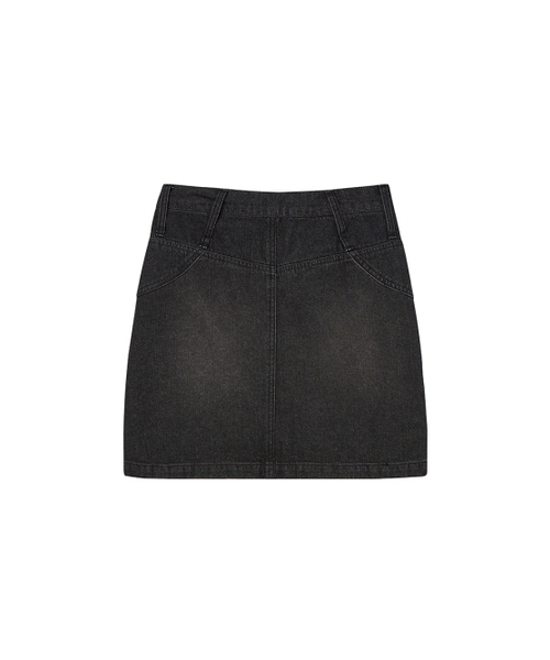 NYXX(エヌワイエックスエックス)の「BASIC DENIM SKIRT BLACK WASHED(スカート・レディース・その他・SMALL/MEDIUM)」の3枚目の写真