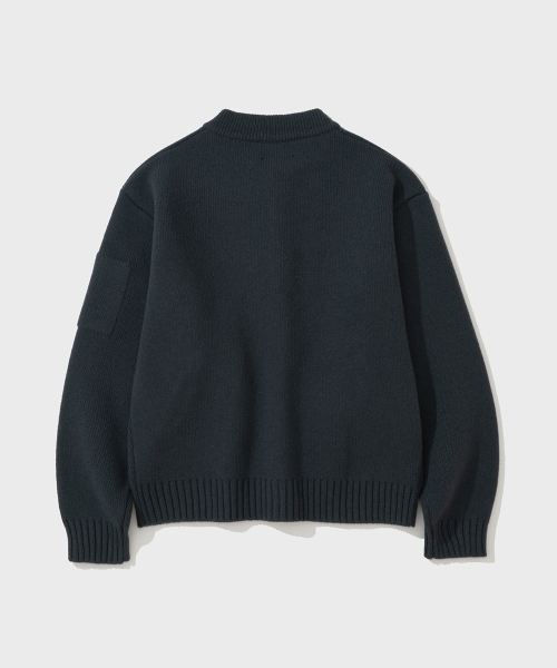 SHIRTER（シャーター）の「CHUNKY YARN HEAVY CARDIGAN (STEEL NAVY)（カーディガン/ボレロ・メンズ・その他・MEDIUM/LARGE/SMALL）」の2枚目の写真