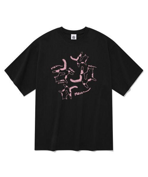 RADINEO(ラディネオ)の「キャッツ 半袖Tシャツ ブラック(Tシャツ/カットソー・メンズ・その他・LARGE/MEDIUM/SMALL/X-LARGE)」の1枚目の写真