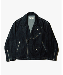 ASTLAY（アストレイ）の「Denim Rider Jacket (Indigo)（ライダースジャケット）」