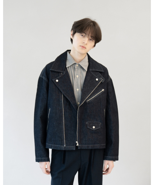 ASTLAY(アストレイ)の「Denim Rider Jacket (Indigo)(ライダースジャケット・メンズ・その他・2/3)」の14枚目の写真