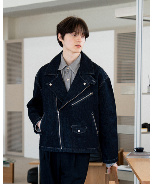 ASTLAY(アストレイ)の「Denim Rider Jacket (Indigo)(ライダースジャケット・メンズ・その他・2/3)」の15枚目の写真