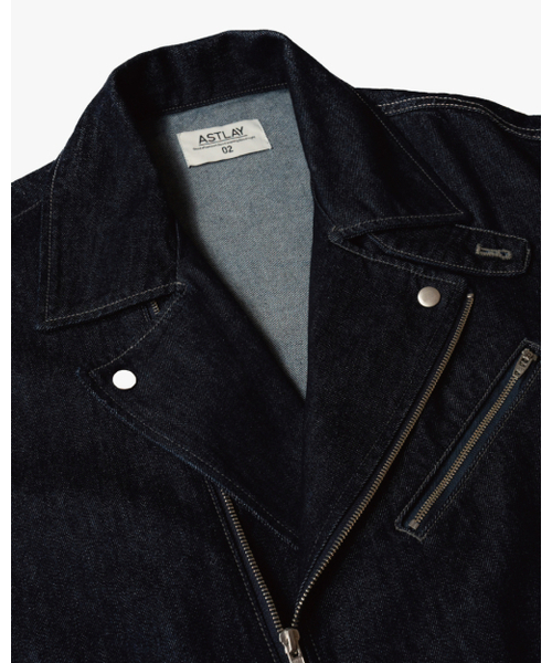 ASTLAY(アストレイ)の「Denim Rider Jacket (Indigo)(ライダースジャケット・メンズ・その他・2/3)」の9枚目の写真