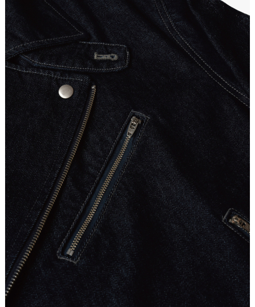 ASTLAY(アストレイ)の「Denim Rider Jacket (Indigo)(ライダースジャケット・メンズ・その他・2/3)」の2枚目の写真