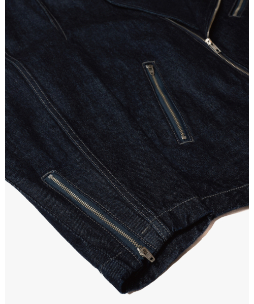 ASTLAY(アストレイ)の「Denim Rider Jacket (Indigo)(ライダースジャケット・メンズ・その他・2/3)」の3枚目の写真