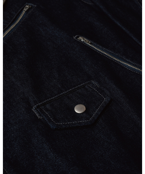 ASTLAY(アストレイ)の「Denim Rider Jacket (Indigo)(ライダースジャケット・メンズ・その他・2/3)」の4枚目の写真