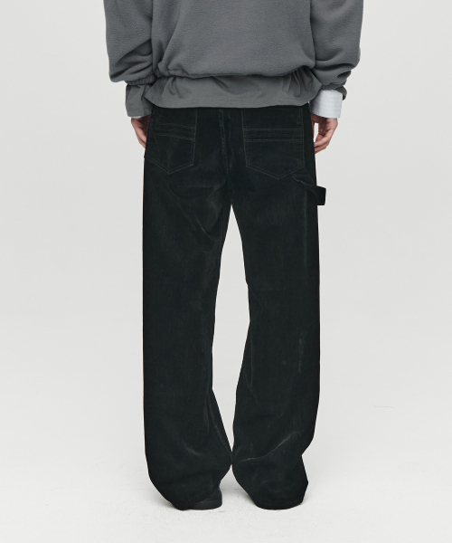 HEUTE(ホイテ)の「HET SQUARE VELVET DENIM (BLACK)(デニムパンツ・メンズ・ブラック・MEDIUM/LARGE)」の6枚目の写真