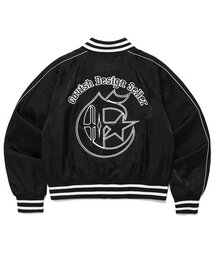 Cavish（カビシ）の「W SIDELINE BOMBER JACKET BLACK(CV2ESFB963A)（その他アウター）」