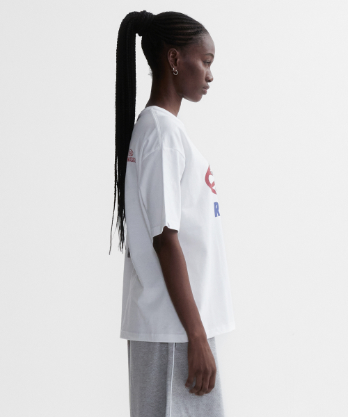 MENASOO(ミナス)の「New Big Hearttrack Graphic T Shirt_White(Tシャツ/カットソー・レディース・ホワイト・1/2/3)」の3枚目の写真