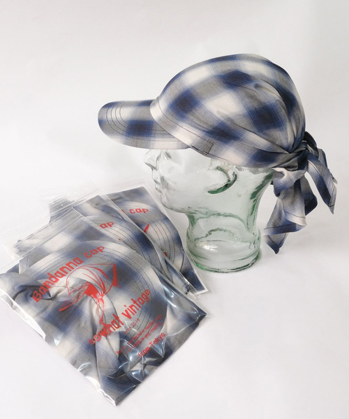JOINT WORKS(ジョイントワークス)の「Cap Tokyo /キャップトウキョウ Bandana Cap(ハット・メンズ・ブルー/チャコールグレー・FREE)」の8枚目の写真