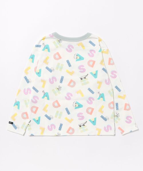 DILASH（ディラッシュ）の「（お揃い可）アルファベット総柄 長袖Tシャツ（Tシャツ/カットソー・キッズ・イエロー/オフホワイト・80/90/100/120/130/110）」の8枚目の写真