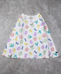 DILASH | （お揃い可）アルファベット総柄 長袖Tシャツ(Tシャツ/カットソー)