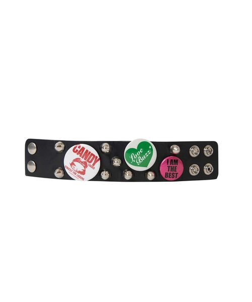 HYSTERIC GLAMOUR（ヒステリックグラマー）の「STUDS BADGES FEVER バングル（バングル/リストバンド・レディース・ブラック・FREE）」の3枚目の写真