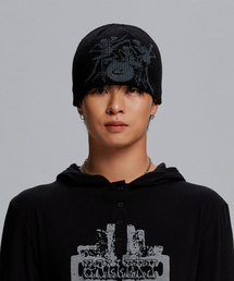 Gotter Gallery（ゴッターギャラリー）の「SKULL BAND UNCUFFED BEANIE_BLACK（ニットキャップ/ビーニー）」