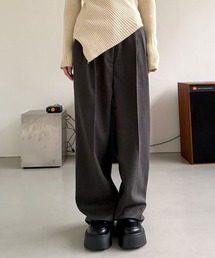 ツータック ワイド スラックス