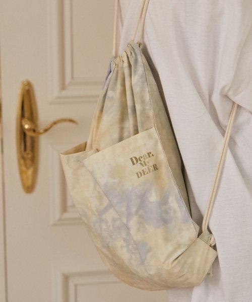 DEARMYDEER(ディアマイディア)の「String Backpack_ Yellow(バックパック/リュック・レディース・その他・FREE)」の3枚目の写真