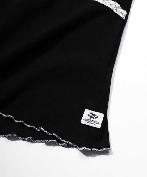 KIJIKO(キジコ)の「Wave Lace Ss Black(Tシャツ/カットソー・レディース・その他・SMALL/MEDIUM)」の5枚目の写真
