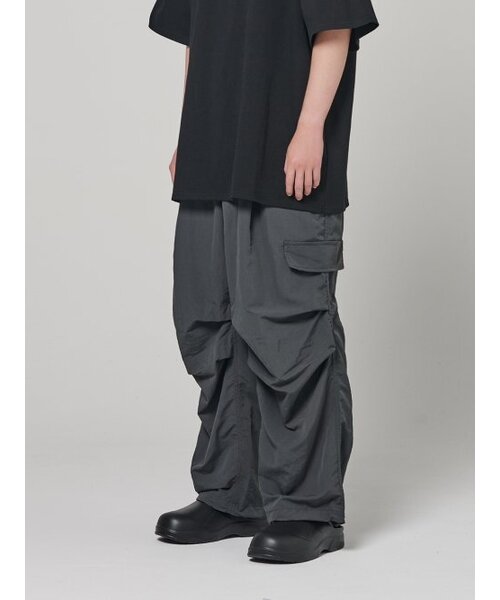 AKECII(アケシ)の「ワイドパラシュートバルーンパンツチャコール(その他パンツ・メンズ・その他・MEDIUM/LARGE)」の2枚目の写真