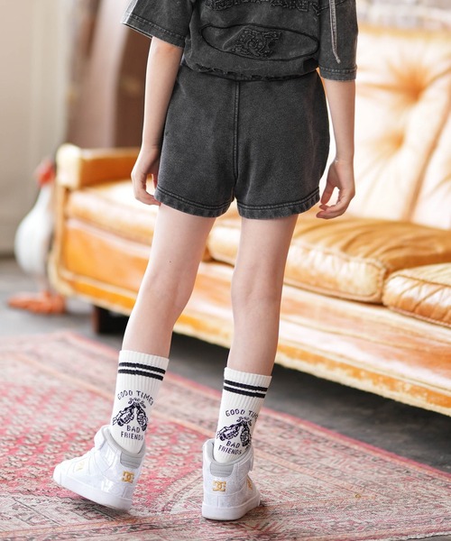DC(ディーシー)の「DC/ディーシー キッズ ショートパンツ 26 KD GS HIDDEN FLEECE SHORT YWS261522M ムラサキ限定(その他パンツ・キッズ・ピンク/ベージュ/ブラック・150cm/140cm/130cm)」の22枚目の写真