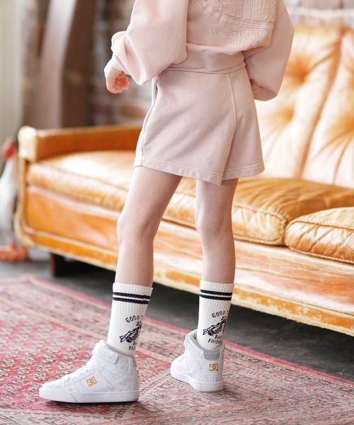 DC(ディーシー)の「DC/ディーシー キッズ ショートパンツ 26 KD GS HIDDEN FLEECE SHORT YWS261522M ムラサキ限定(その他パンツ・キッズ・ピンク/ベージュ/ブラック・150cm/140cm/130cm)」の9枚目の写真