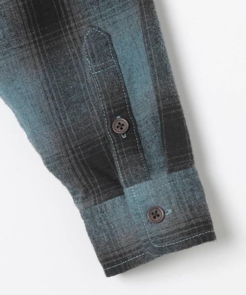 BAYFLOW（ベイフロー）の「[大人顔負け♪フェードカラー]オンブレチェックシャツパーカー(KIDS)（シャツ/ブラウス・キッズ・ブラック/ブルー・110cm/130cm/150cm）」の18枚目の写真