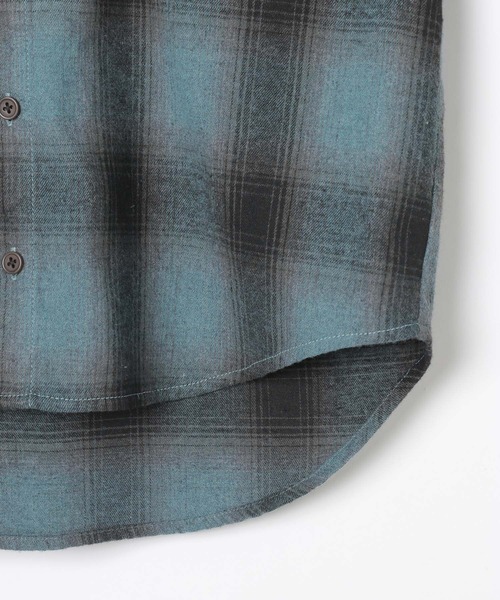 BAYFLOW（ベイフロー）の「[大人顔負け♪フェードカラー]オンブレチェックシャツパーカー(KIDS)（シャツ/ブラウス・キッズ・ブラック/ブルー・110cm/130cm/150cm）」の19枚目の写真