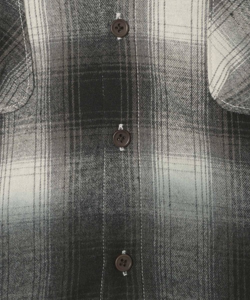 BAYFLOW（ベイフロー）の「[大人顔負け♪フェードカラー]オンブレチェックシャツパーカー(KIDS)（シャツ/ブラウス・キッズ・ブラック/ブルー・110cm/130cm/150cm）」の22枚目の写真