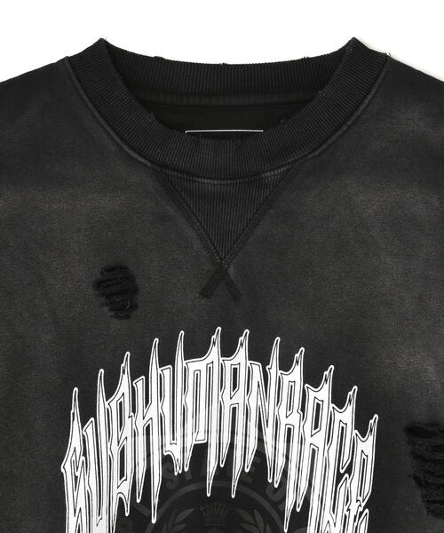 DANKE SCHON（ダンケシェーン）の「DankeSchon/ダンケシェーン/CHEMICAL BALOON CREWNECK（スウェット・メンズ・ブラック・M/L）」の4枚目の写真