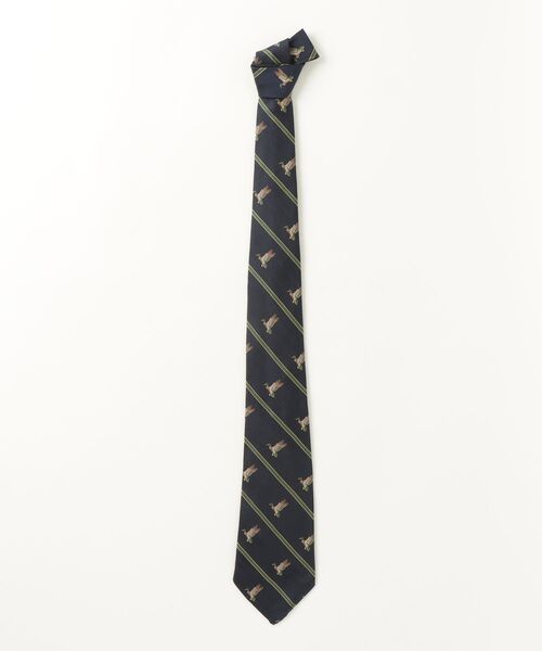 POLO RALPH LAUREN（ポロ ラルフ ローレン）の「ヴィンテージインスパイアード ダックプリント シルク ネクタイ（ネクタイ・メンズ・ネイビー系1・ONE）」の4枚目の写真