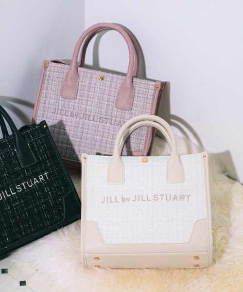 JILL by JILL STUART（ジルバイジルスチュアート）の「ツイードショルダートート（ショルダーバッグ・レディース・ブラック/グレー/ホワイト・FREE）」の2枚目の写真