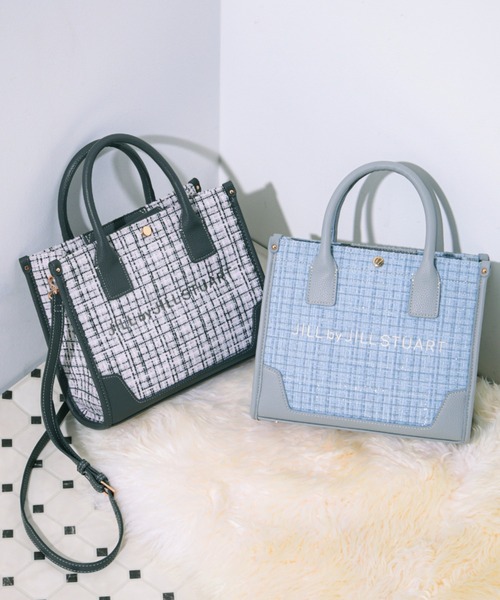 JILL by JILL STUART（ジルバイジルスチュアート）の「ツイードショルダートート（ショルダーバッグ・レディース・ブラック/グレー/ホワイト・FREE）」の7枚目の写真