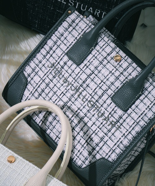 JILL by JILL STUART（ジルバイジルスチュアート）の「ツイードショルダートート（ショルダーバッグ・レディース・ブラック/グレー/ホワイト・FREE）」の9枚目の写真