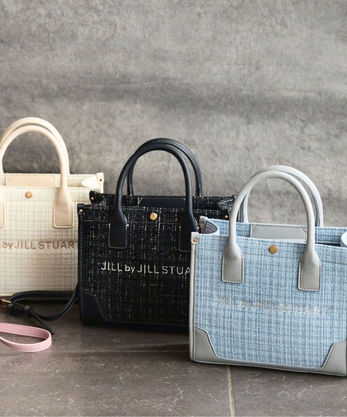 JILL by JILL STUART（ジルバイジルスチュアート）の「ツイードショルダートート（ショルダーバッグ・レディース・ブラック/グレー/ホワイト・FREE）」の21枚目の写真