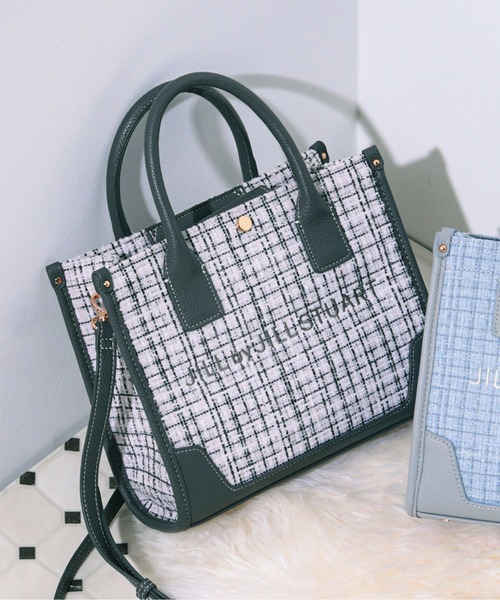 JILL by JILL STUART（ジルバイジルスチュアート）の「ツイードショルダートート（ショルダーバッグ・レディース・ブラック/グレー/ホワイト・FREE）」の19枚目の写真