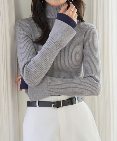 KOBE LETTUCE（コウベレタス）の「袖先取り外しOKフレアスリーブニット