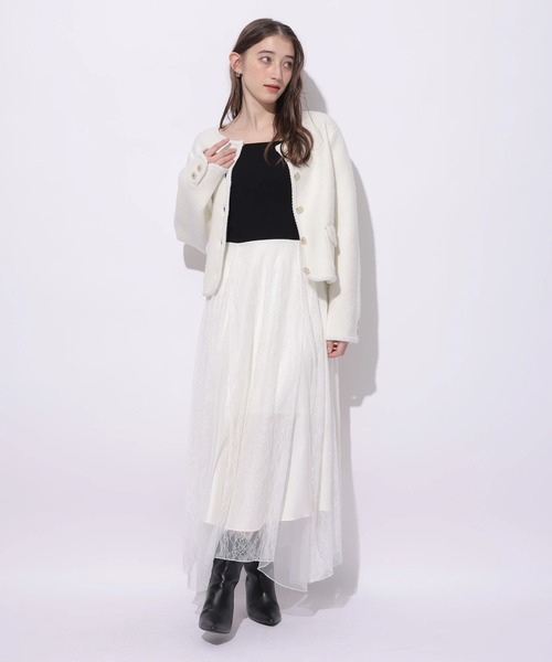 Rirandture（リランドチュール）の「フラップポケットニットジャケット（ニット/セーター・レディース・ライトイエロー/グレー/ピンク/ホワイト・2）」の19枚目の写真